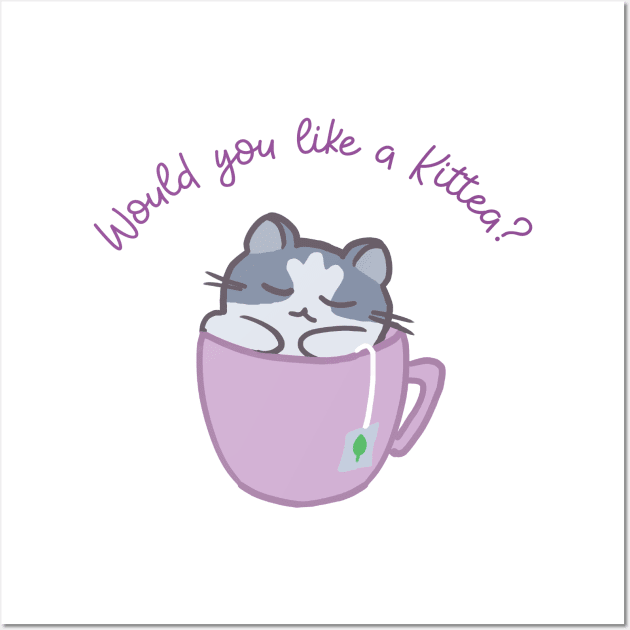 Would you like a Kittea? Wall Art by Adopt Me Meow